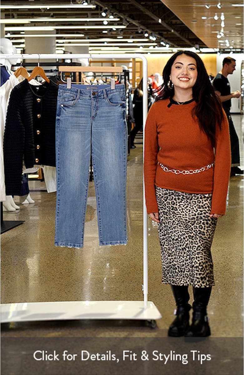 Logan 'Ab'Solution High Waist Ankle Slim Straight Leg Jeans, sales video thumbnail