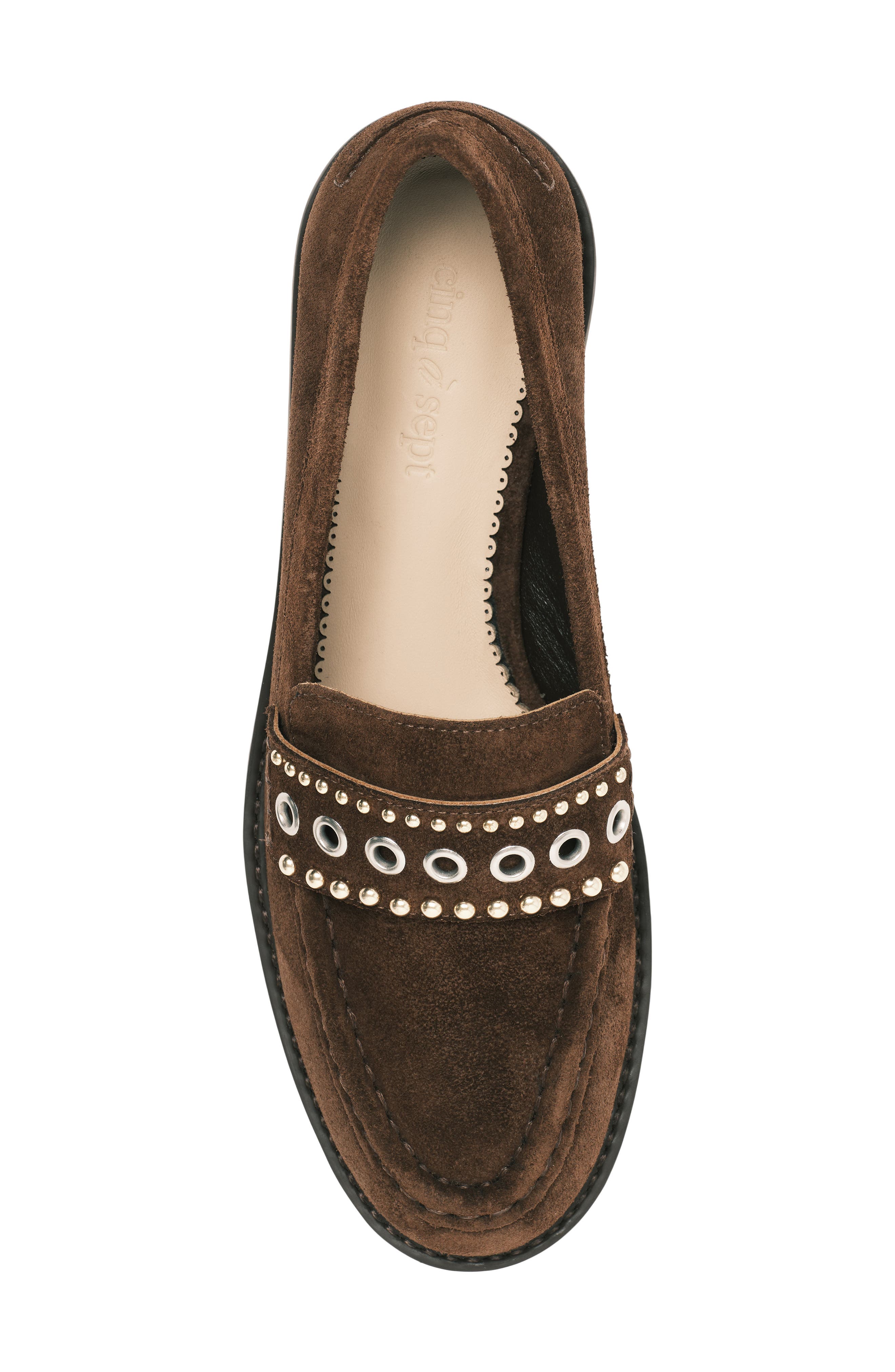 Gretta Loafer, Alternate, color, CHOCOLATE
