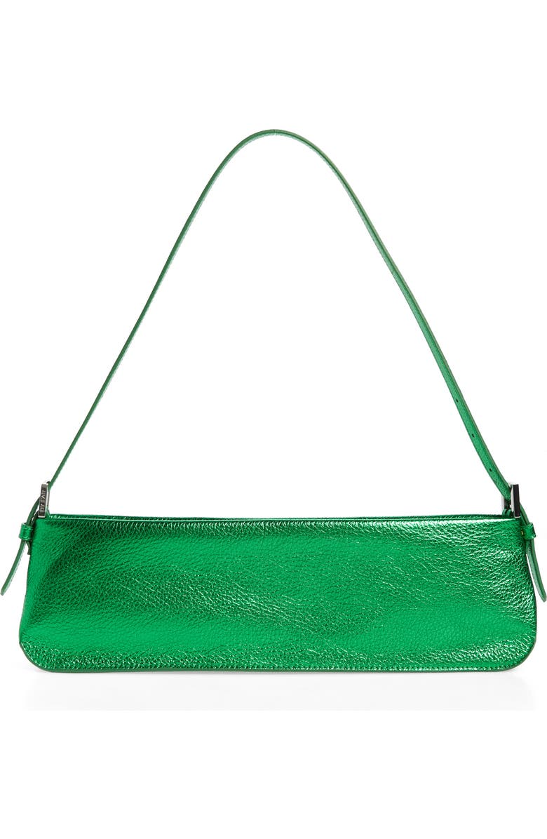 By Far Dulce Long Metallic Leather Shoulder Bag, Main, color,