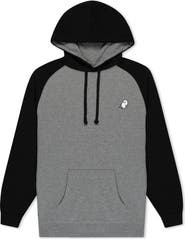 Dalix Mens Ghost Midweight Fleece Raglan Sleeve Hoodie