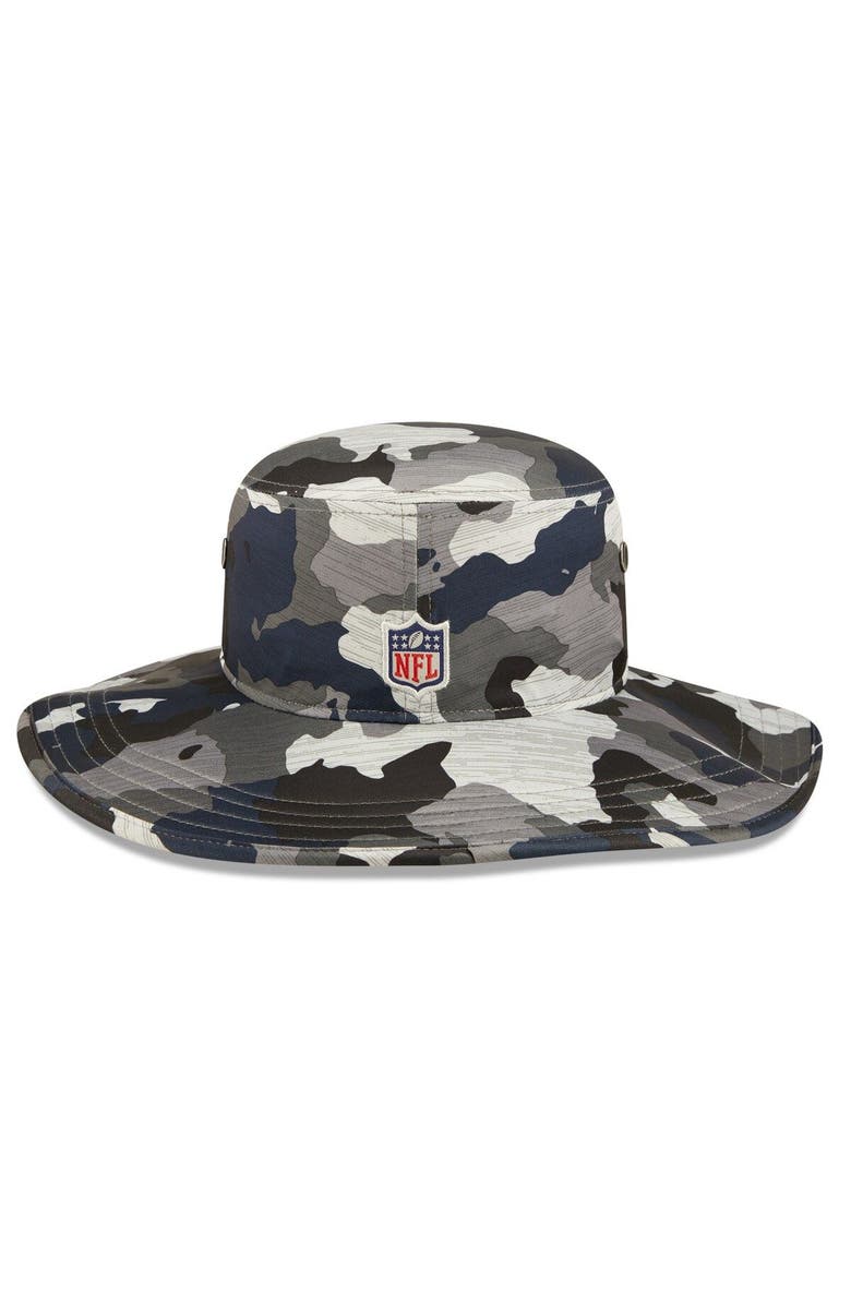 New Era Men's New Era Camo New England Patriots 2022 NFL Training Camp Official Panama Bucket Hat, Alternate, color, 