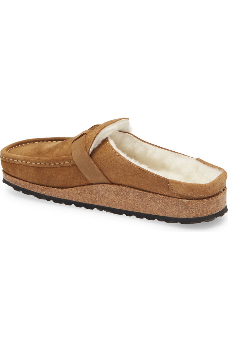 Birkenstock Buckley Genuine Shearling Mule, Alternate, color, Brown