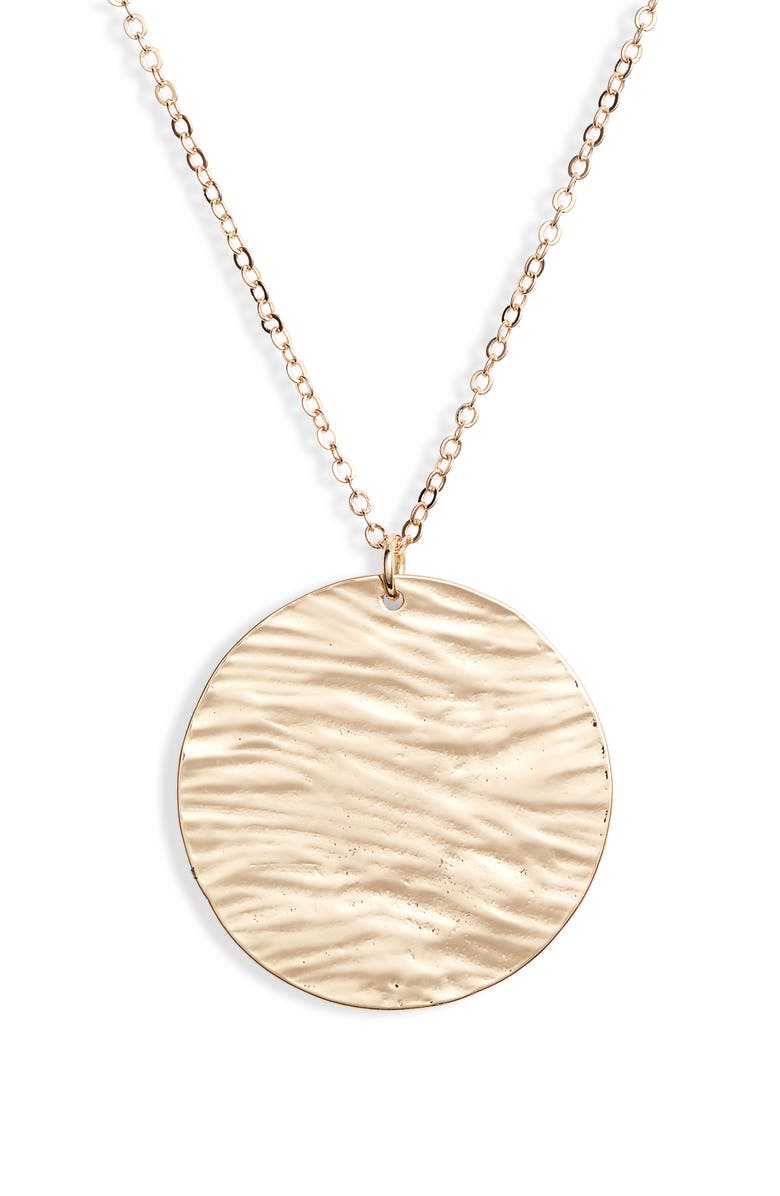 Halogen<sup>®</sup> Disc Pendant Necklace, Alternate, color, 