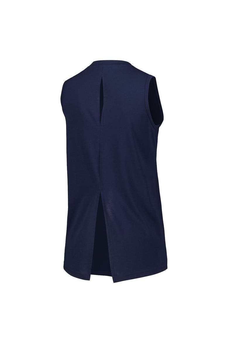 Women's Levelwear  Navy Boston Red Sox Paisley Chase V-Neck Tank Top, Alternate, color, Navy
