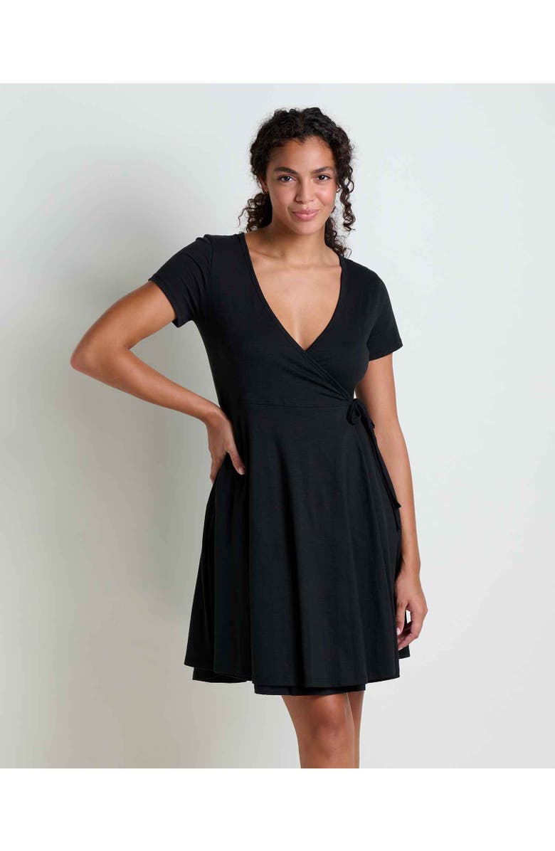 Toad & Co Freesia Wrap Short Sleeve Dress, Main, color, 