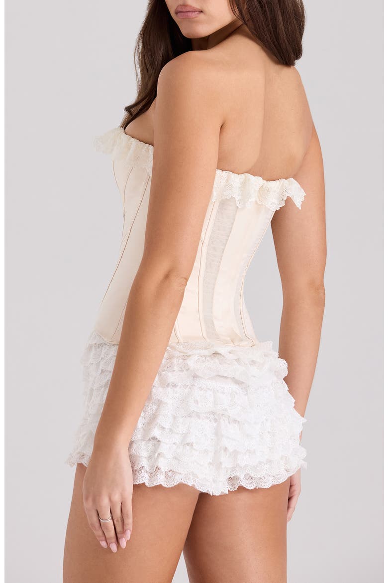 Idella Strapless Corset Top, Alternate, color, ECRU