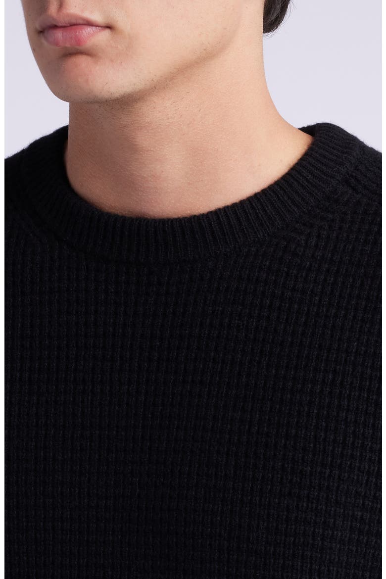 Thermal Wool & Cashmere Sweater, Alternate, color, DEEP BLACK