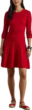 Lauren Ralph Lauren Cable Long Sleeve Sweater Dress