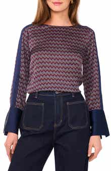 Vince Camuto Flared Sleeve Top