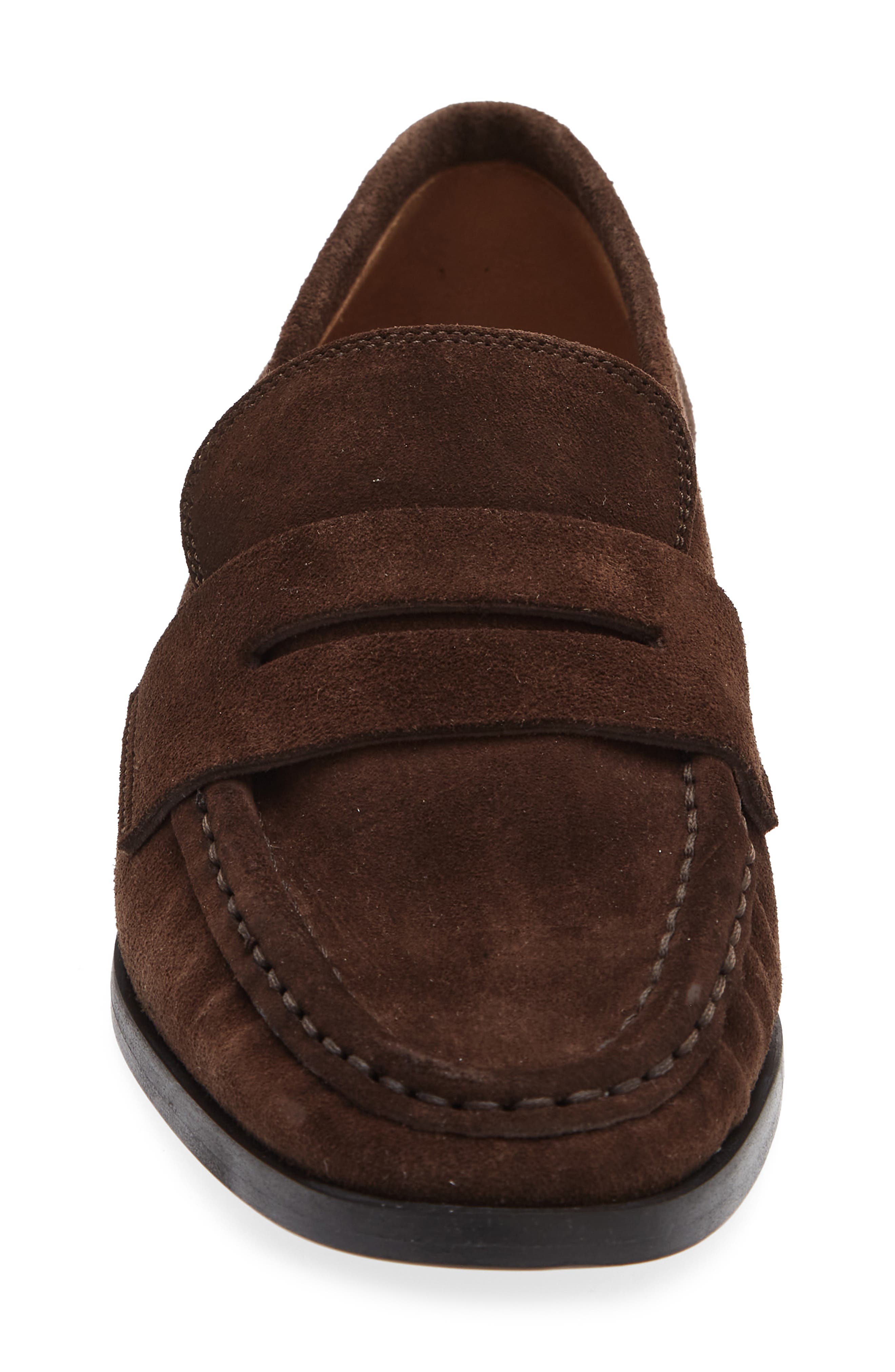 Airola Penny Loafer, Alternate, color, WALNUT SUEDE