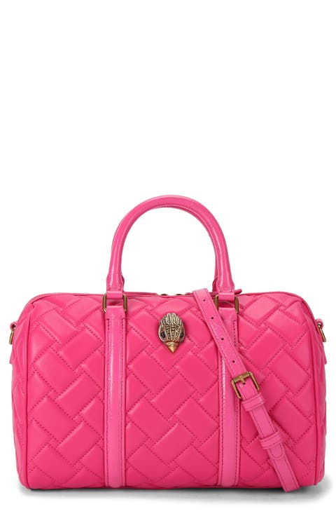 Kensington Boston Quilted Leather Satchel
