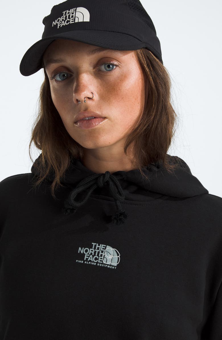 The North Face Floral Alpine Hoodie, Alternate, color, Tnf Black