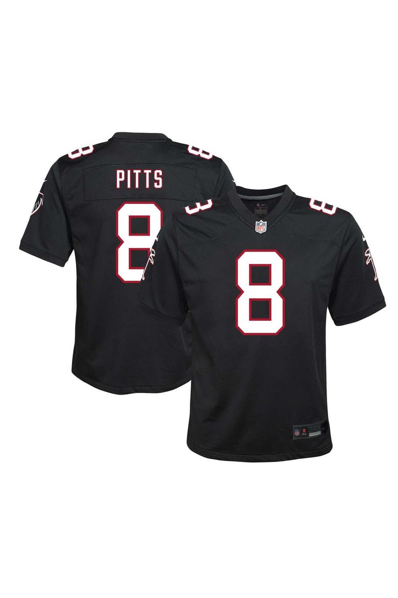 Youth Nike Kyle Pitts Black Atlanta Falcons Game Jersey, Main, color, Black