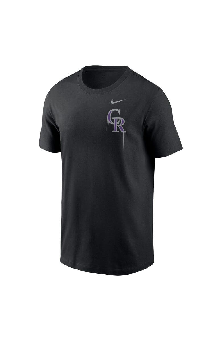 Nike Men's Nike Black Colorado Rockies Mile High Local Team T-Shirt, Alternate, color, Black