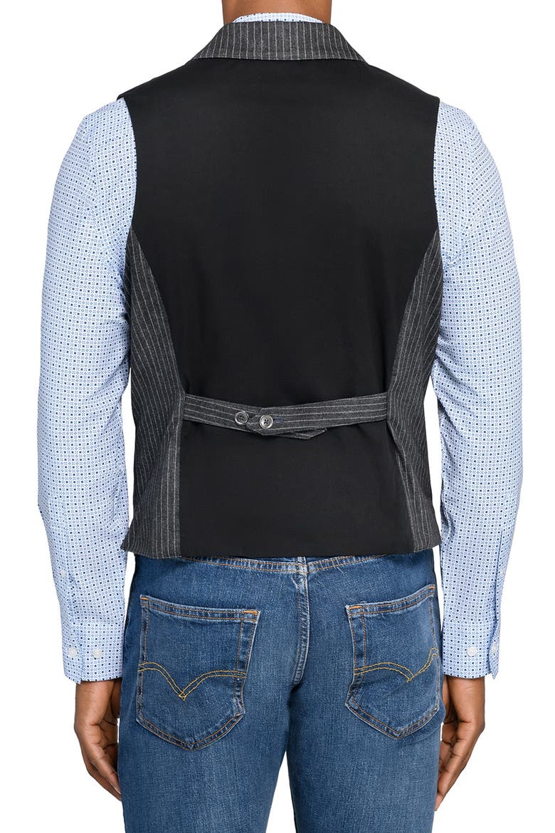 Solid Tailored Vest, Alternate, color, TEXTURED CHARCOAL