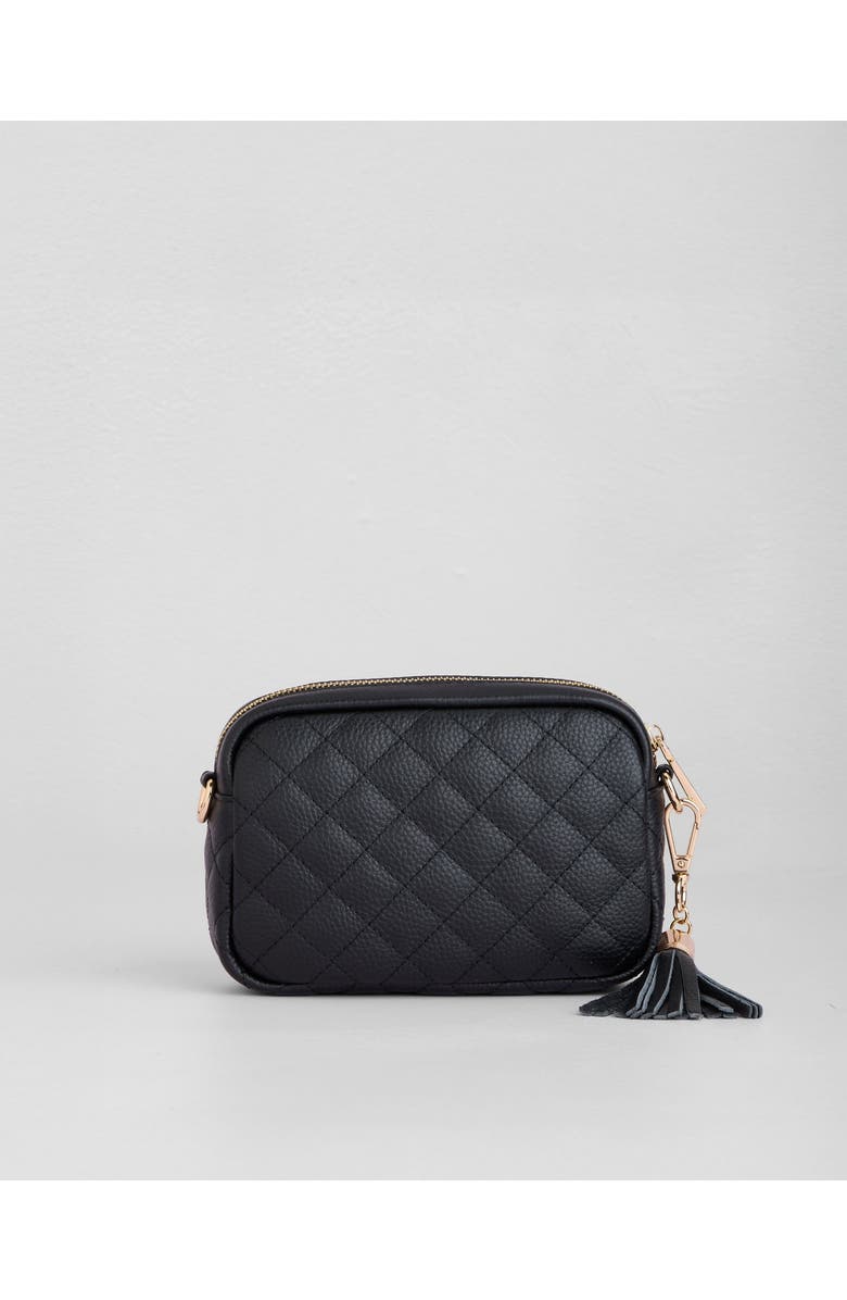 Pom Pom London City Mini Crossbody Bag, Alternate, color, Black Quilted