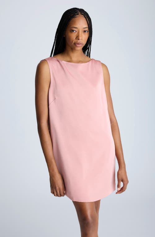 Kenneth Cole Sleeveless Open Back Shift Dress In Ros