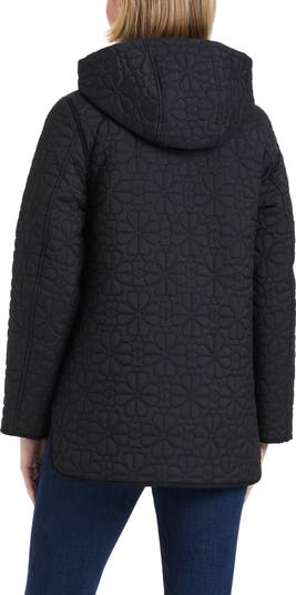 Kate Spade New York spade floral quilted a-line jacket Kate Spade New York spade floral quilted a-line jacket
