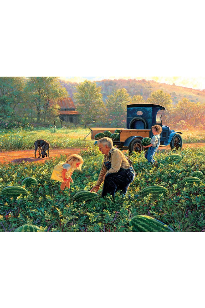 Watermelon Patch 1000 piece Jigsaw Puzzle for Adults, Alternate, color, Multicolor