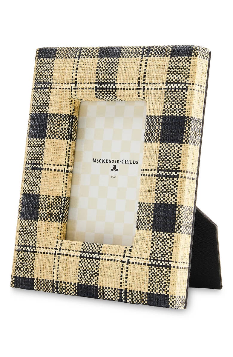 MACKENZIE CHILDS Mad for Plaid 4 x 6-Inch Frame, Alternate, color, Beige