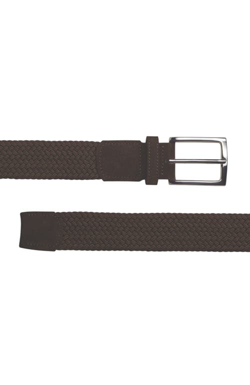 Charles Tyrwhitt Casual Stretch Belt In Chocolate Brown