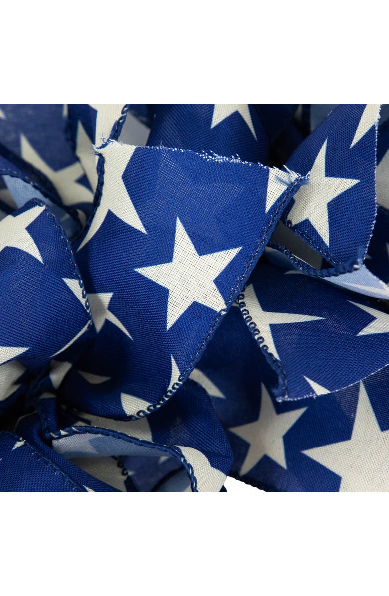 Northlight Stars and Stripes Patriotic Ribbon Wreath - 24", Alternate, color, 