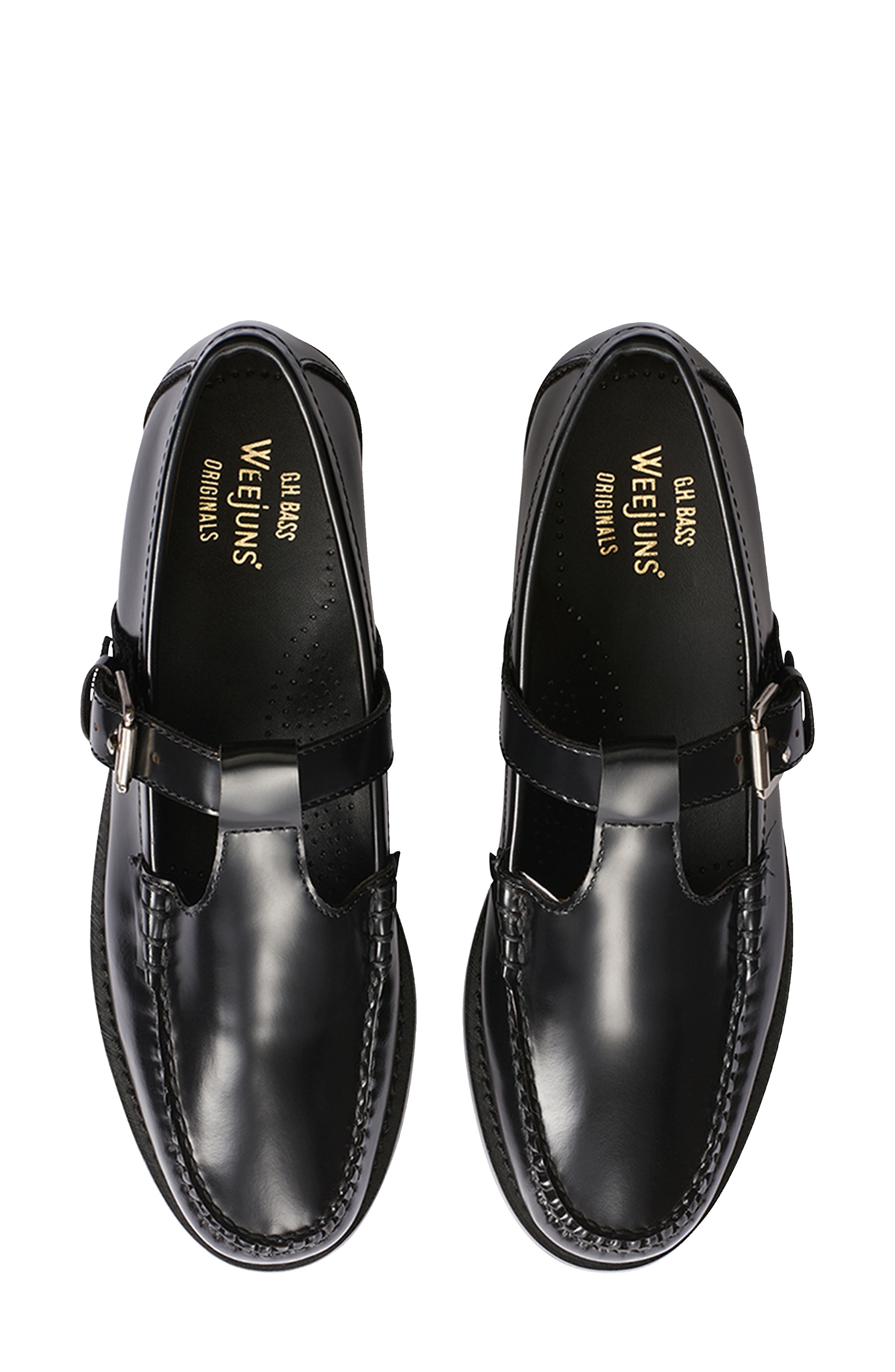 G.H.BASS Weejuns<sup
®</sup
 Mary Jane Moc Toe Loafer, Alternate, color, Black