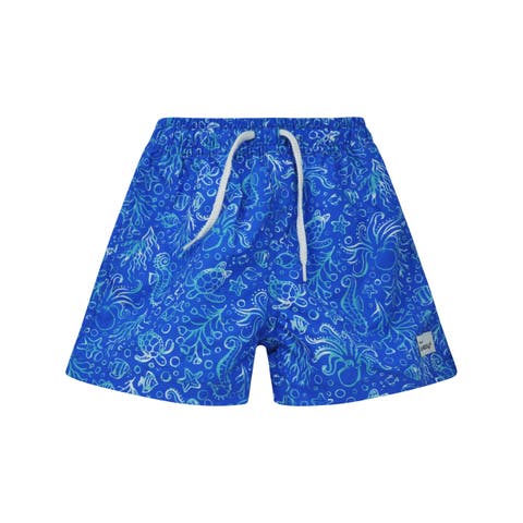 Boys UPF 50+ Wesley Swim Trunks with Mesh Liner
