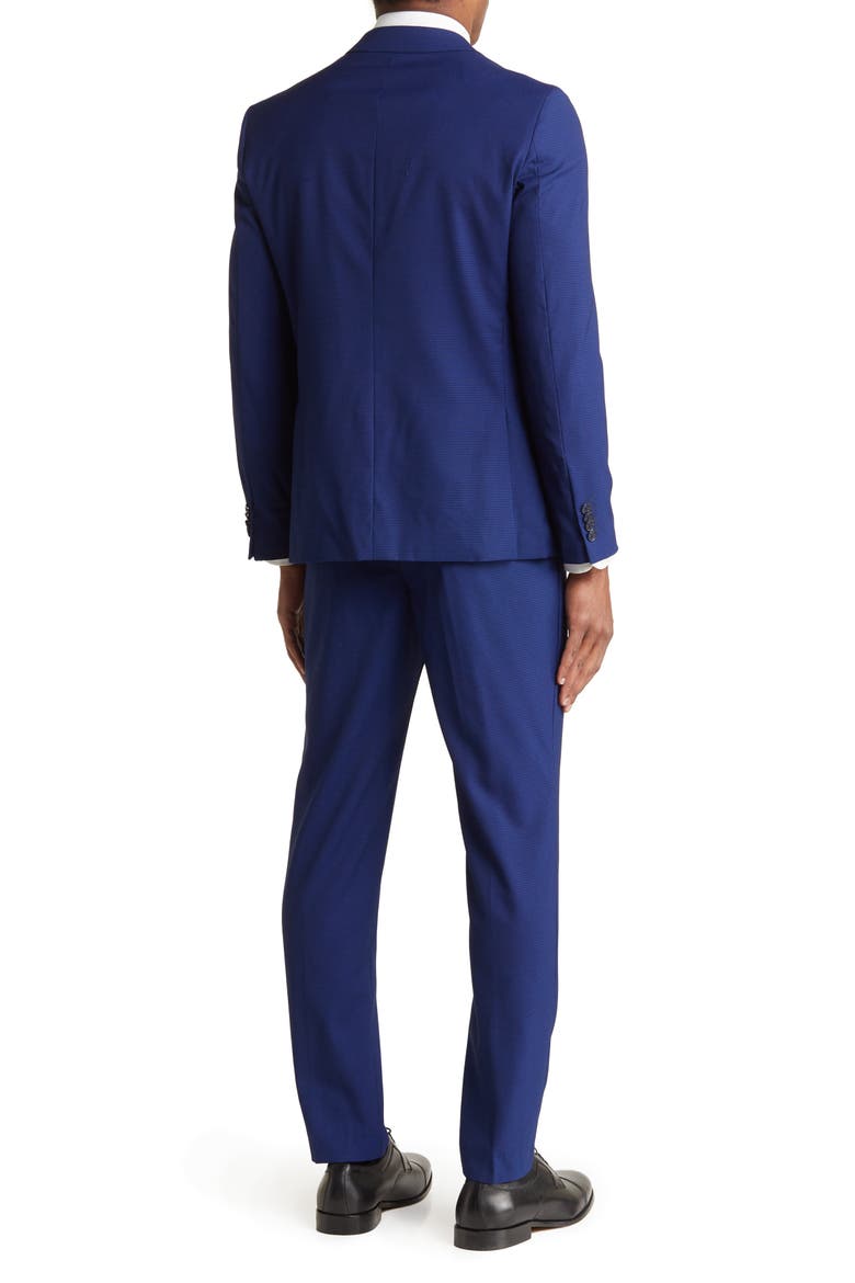 Brixton Navy Blue Two Button Peak Lapel Suit, Alternate, color, NAVY