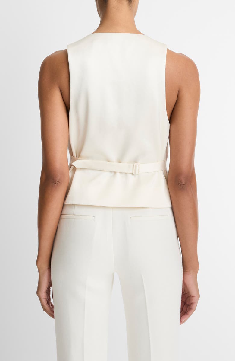 Vince Fitted Vest, Alternate, color, Off White