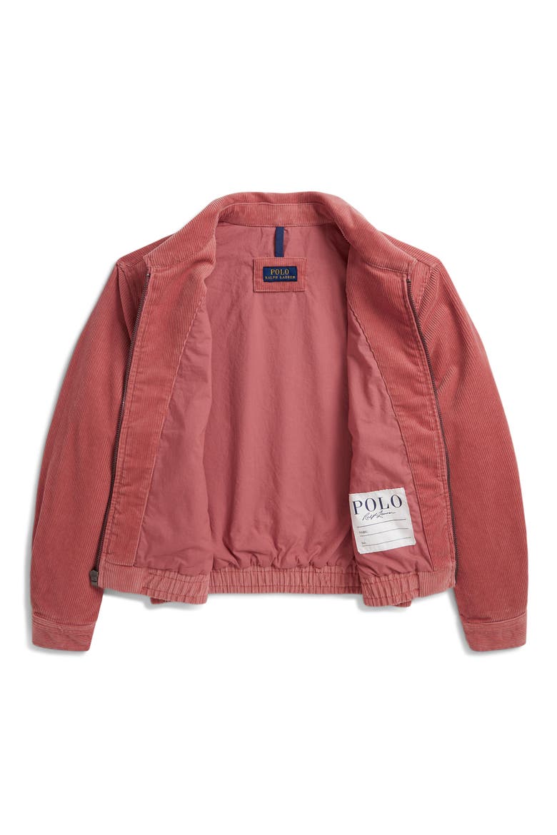 Kids' Corduroy Windbreaker Jacket, Alternate, color, PINK