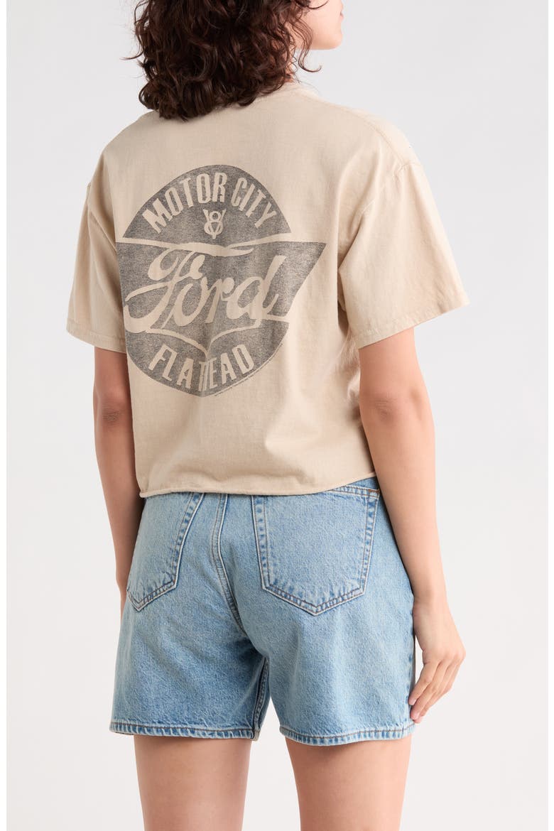Ford Pocket Flathead Crop Cotton T-Shirt, Alternate, color, SAND
