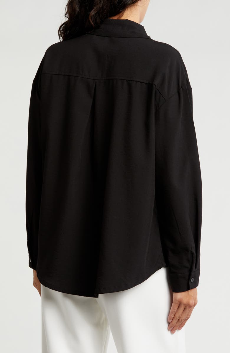 PATRIZIA LUCA Zip Boxy Tunic, Alternate, color, Black