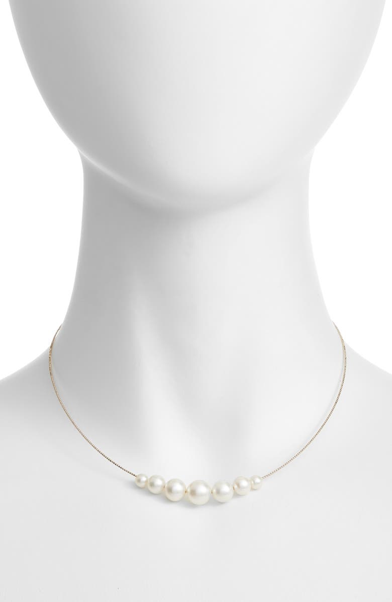 Poppy Finch Pearl Choker Necklace, Main, color, 