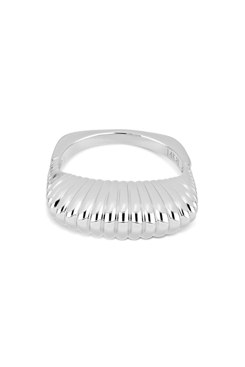14k Gold Statement Ring, Alternate, color, 14KW