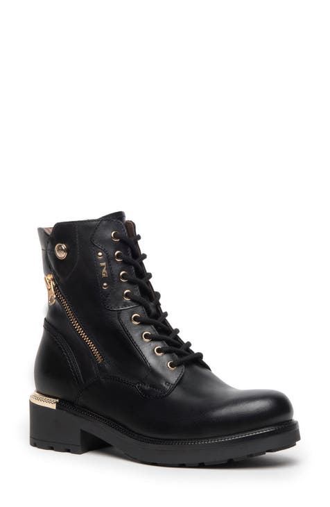 NeroGiardini Calfskin Dual Zip Moto Booties Black