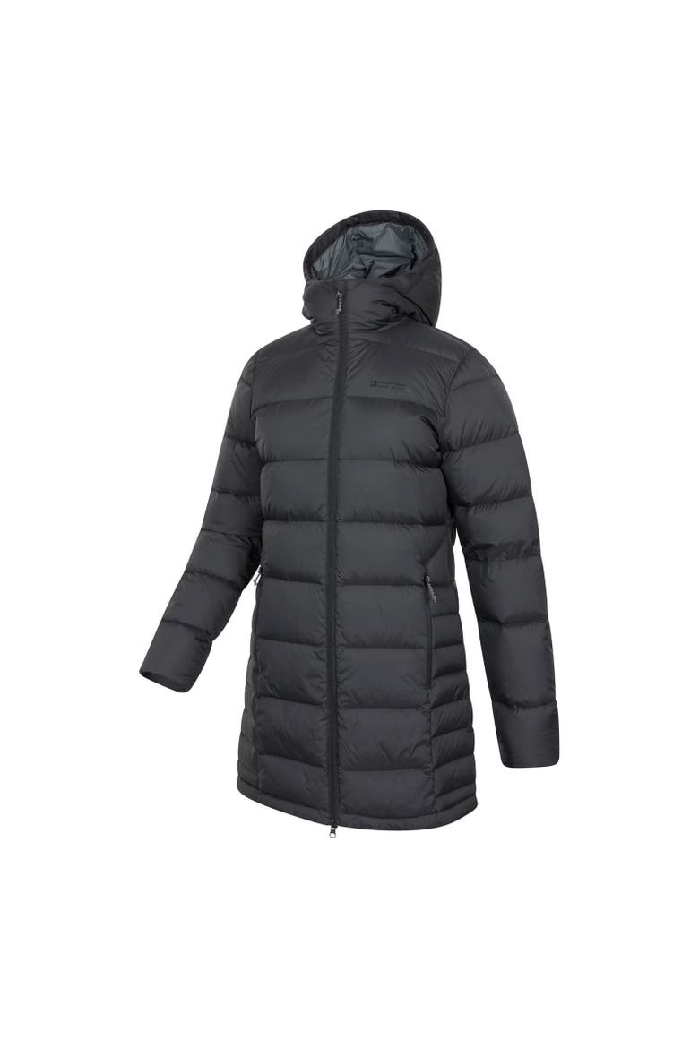 Stratus Extreme Packable Long Down Jacket, Alternate, color, Black