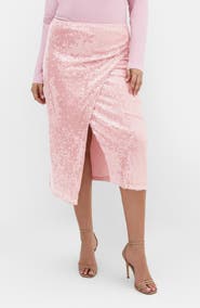 City Chic Sequin Midi Skirt