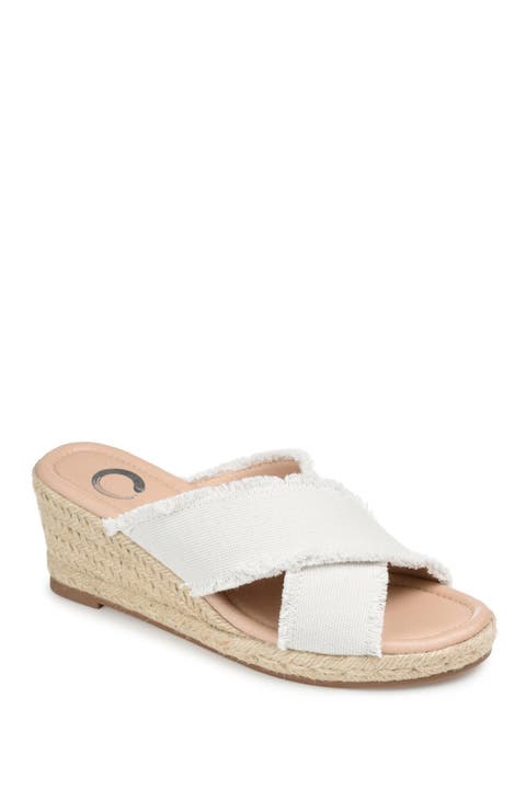 JOURNEE Shanni Slip-On Espadrille Wedge Sandal (Women)