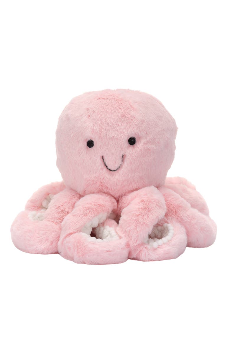 Lambs & Ivy Sea Dreams Plush Octopus Stuffed Animal Toy - Bubbles, Alternate, color, Pink