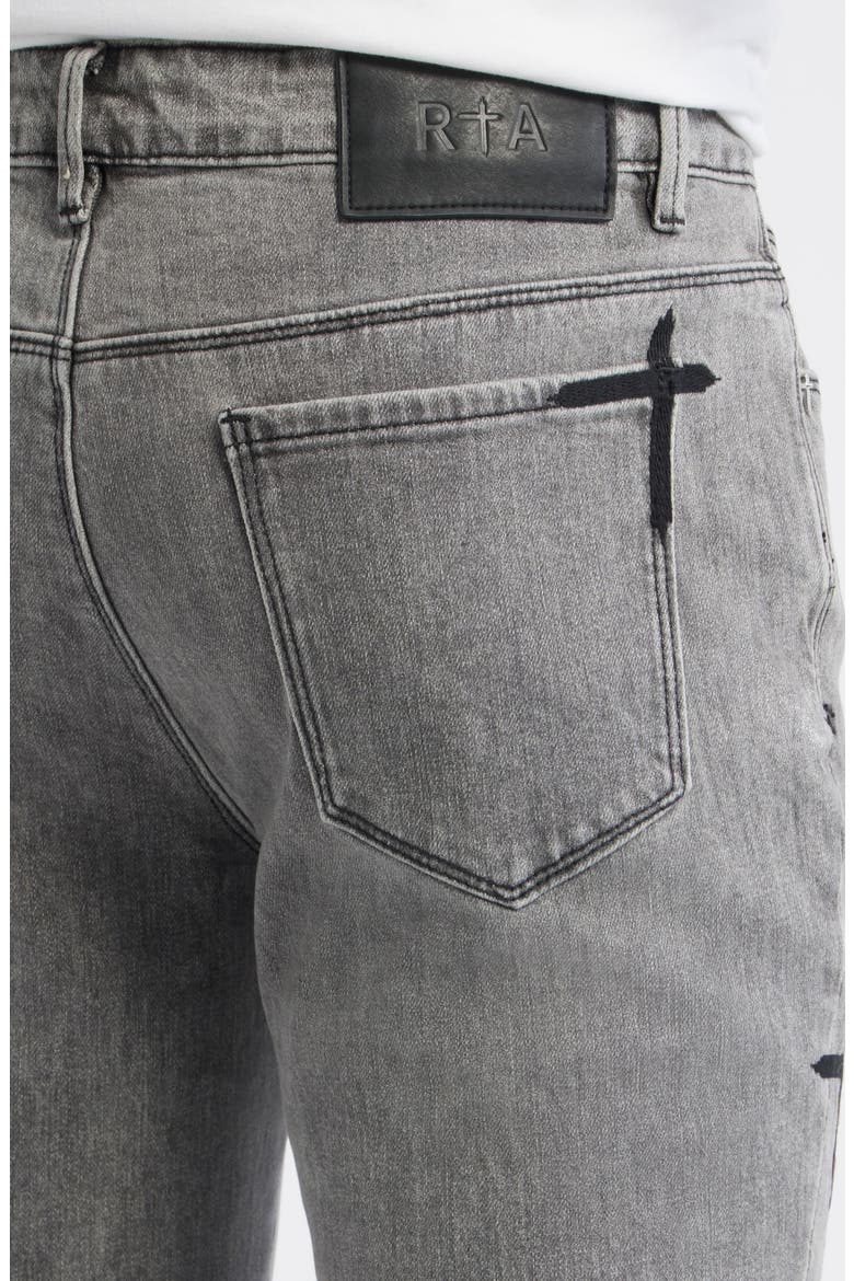 Bryant Clouded Mist Cross Skinny Jeans, Alternate, color, CLOUDED MIST CROSS PATCH