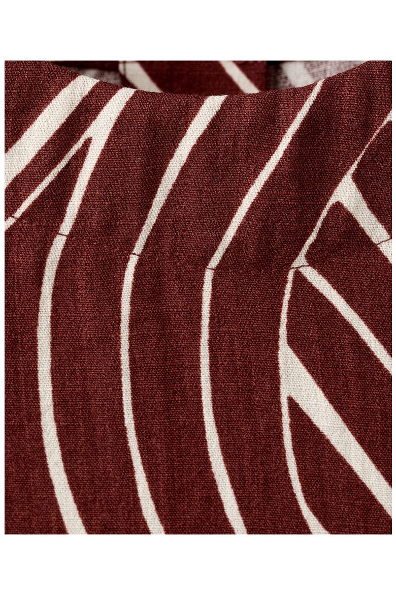 Geometric Print Crop Top, Alternate, color, MAROON