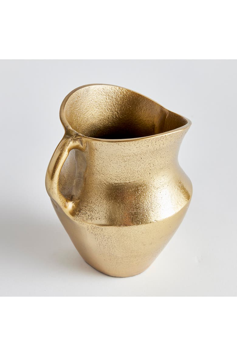 Elaina Decorative Pitcher, Alternate, color, Gold