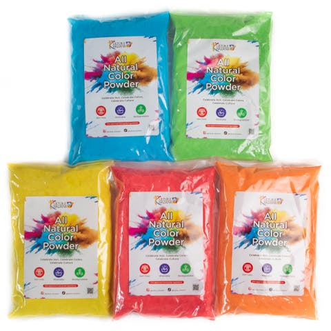Holi Color Powder 1Lb Bags 5 Pack