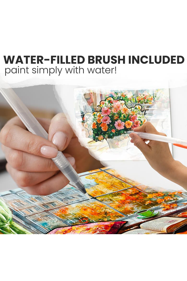 Reusable Water Painting Activity Kit for Seniors - Dementia-Friendly Crafts, Alternate, color, Home