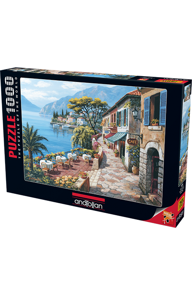 Anatolian Overlook Cafe II 1000 piece Jigsaw Puzzle for Adults, Main, color, Multicolor