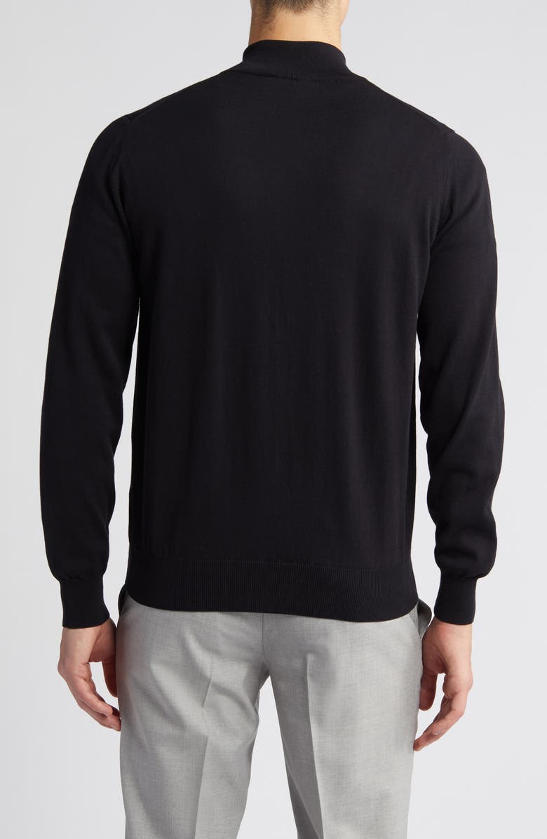 Canali Quarter Zip Cotton Sweater, Alternate, color,