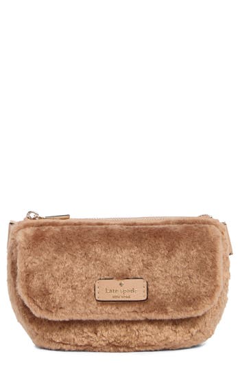 Kate Spade New York Rosie Faux Fur Belt Bag In Brown