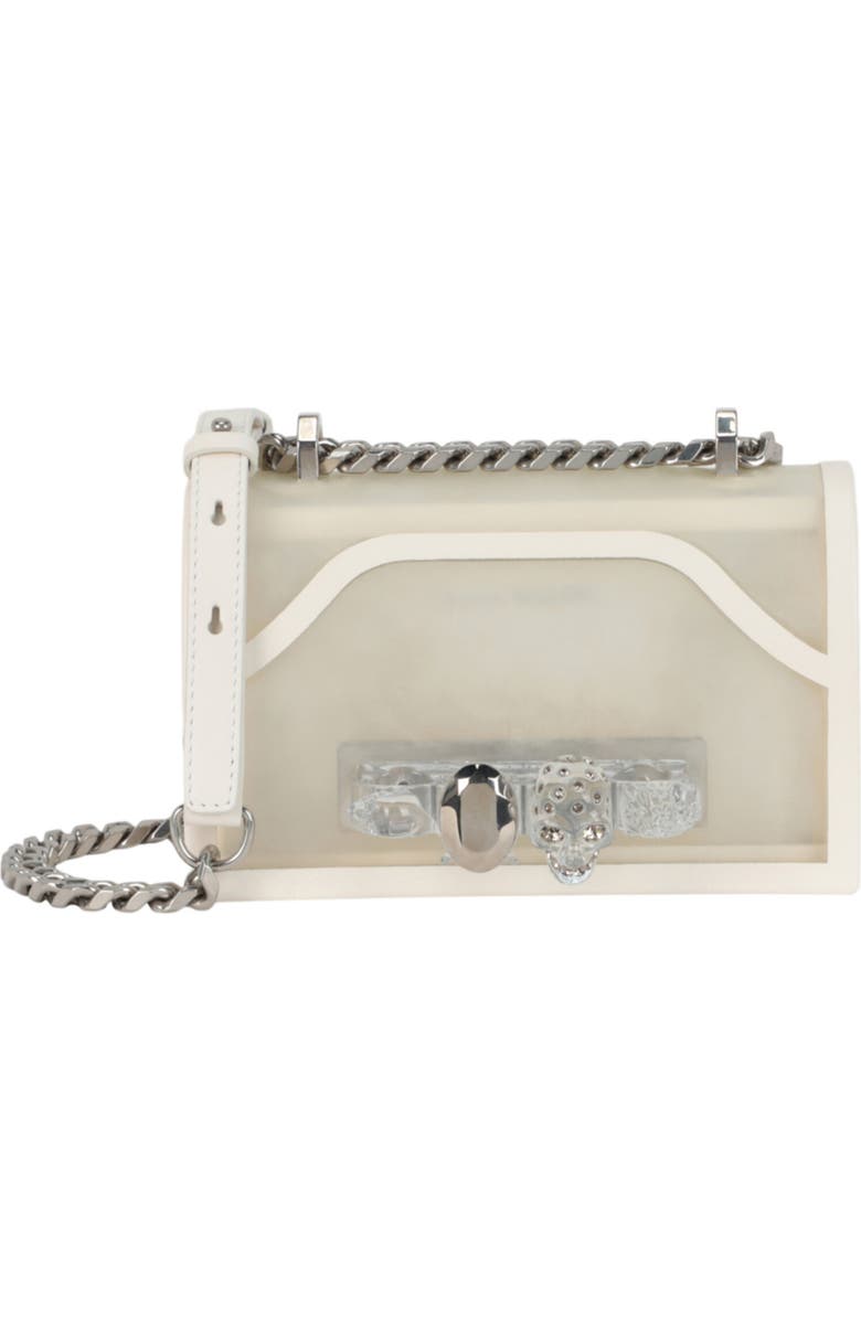 Alexander McQueen Puma Mini Jeweled Shoulder Bag, Main, color, White