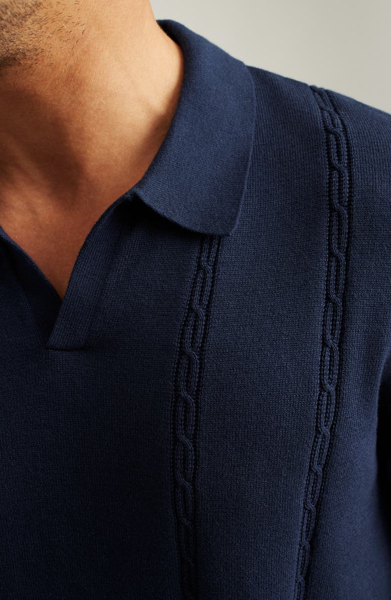 Bonobos Placed Cable Johnny Collar Polo, Alternate, color, 